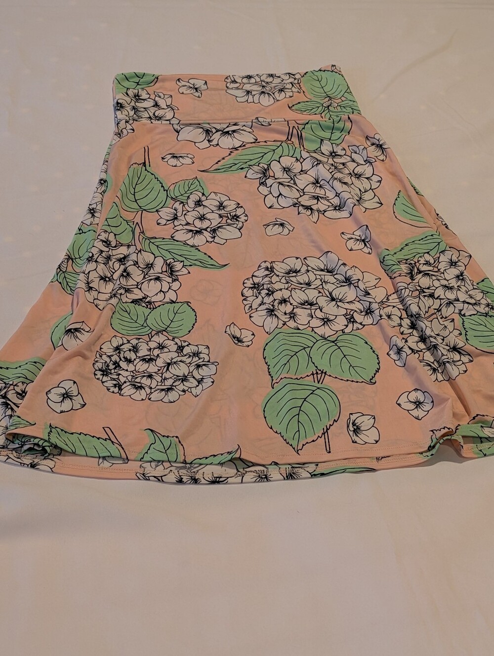 S LuLaRoe Women's Peach Floral Skirt
